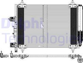 Delphi TSP0225537 - Кондензатор, климатизация vvparts.bg