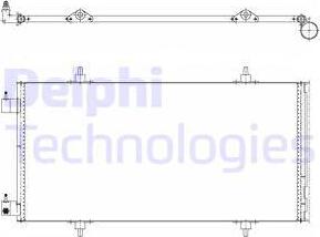 Delphi TSP0225637 - Кондензатор, климатизация vvparts.bg