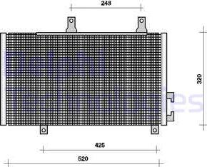 Delphi TSP0225001 - Кондензатор, климатизация vvparts.bg