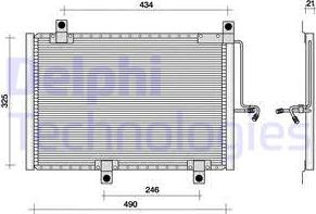 Delphi TSP0225002 - Кондензатор, климатизация vvparts.bg