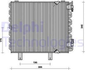 Delphi TSP0225019 - Кондензатор, климатизация vvparts.bg