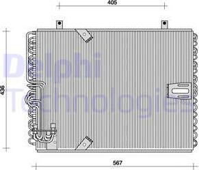 Delphi TSP0225015 - Кондензатор, климатизация vvparts.bg