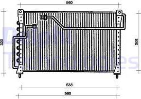 Delphi TSP0225035 - Кондензатор, климатизация vvparts.bg