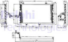 Delphi TSP0225154 - Кондензатор, климатизация vvparts.bg