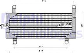 Delphi TSP0225121 - Кондензатор, климатизация vvparts.bg