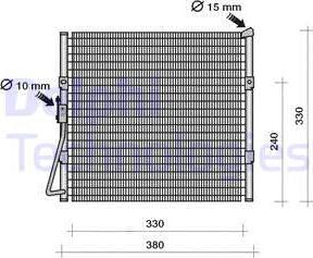 Delphi TSP0225122 - Кондензатор, климатизация vvparts.bg