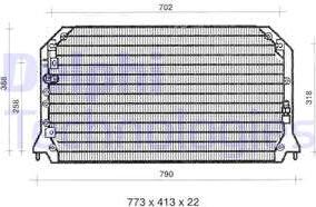 Delphi TSP0225310 - Кондензатор, климатизация vvparts.bg