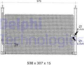 Delphi TSP0225317 - Кондензатор, климатизация vvparts.bg