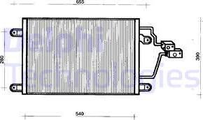 Delphi TSP0225200 - Кондензатор, климатизация vvparts.bg