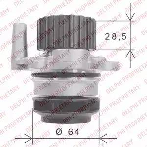 Delphi WP1897 - Водна помпа vvparts.bg