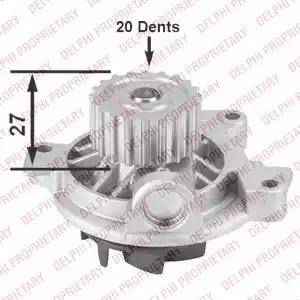 Delphi WP1772 - Водна помпа vvparts.bg