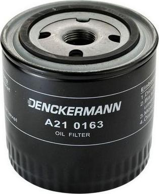 Denckermann A210163 - Маслен филтър vvparts.bg