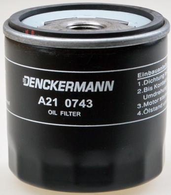 Denckermann A210743 - Маслен филтър vvparts.bg