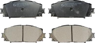 Denckermann B110980 - Комплект спирачно феродо, дискови спирачки vvparts.bg