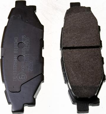 Denckermann B111343 - Комплект спирачно феродо, дискови спирачки vvparts.bg