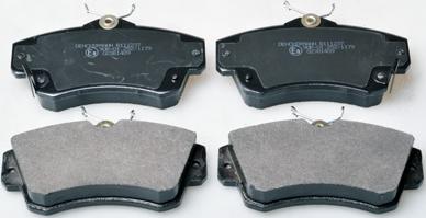 Denckermann B111237 - Комплект спирачно феродо, дискови спирачки vvparts.bg