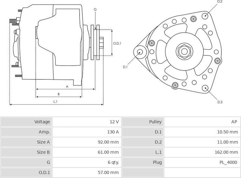 Denso 1042103460 - Генератор vvparts.bg