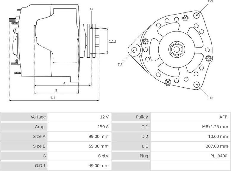 Denso 1042103180 - Генератор vvparts.bg