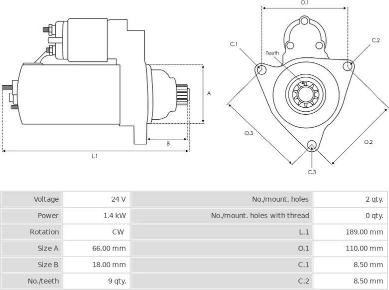 Denso 1280005410 - Стартер vvparts.bg