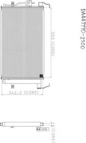 Denso A477-A307 - Кондензатор, климатизация vvparts.bg