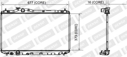 Denso A221-A397 - Радиатор, охлаждане на двигателя vvparts.bg