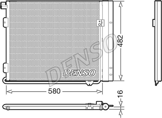 Denso DCN99061 - Кондензатор, климатизация vvparts.bg