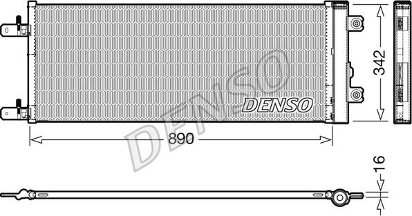 Denso DCN99071 - Кондензатор, климатизация vvparts.bg