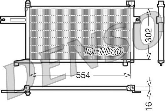 Denso DCN46005 - Кондензатор, климатизация vvparts.bg