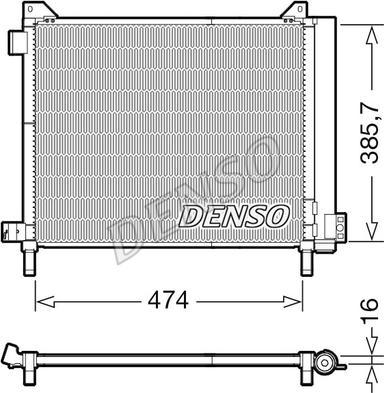 Denso DCN46030 - Кондензатор, климатизация vvparts.bg