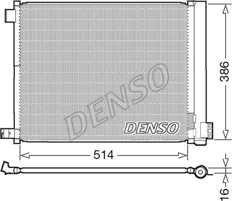 Denso DCN46022 - Кондензатор, климатизация vvparts.bg