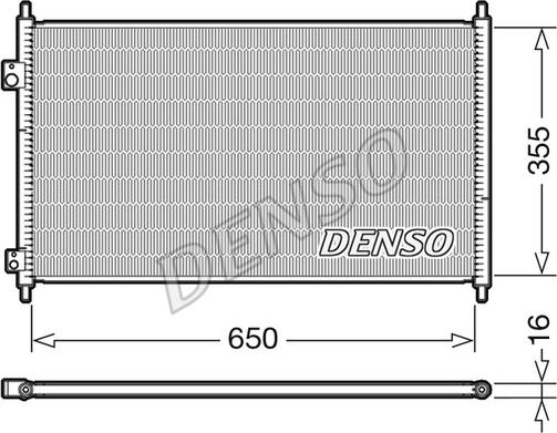 Denso DCN40018 - Кондензатор, климатизация vvparts.bg