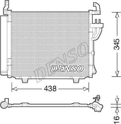 Denso DCN41003 - Кондензатор, климатизация vvparts.bg