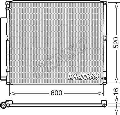 Denso DCN50051 - Кондензатор, климатизация vvparts.bg