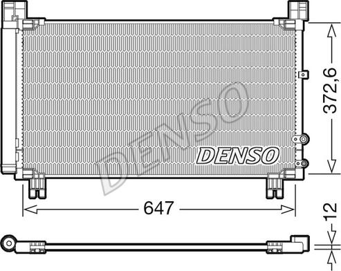 Denso DCN50053 - Кондензатор, климатизация vvparts.bg