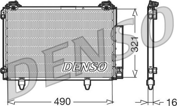 Denso DCN50002 - Кондензатор, климатизация vvparts.bg