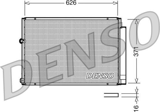 Denso DCN50018 - Кондензатор, климатизация vvparts.bg