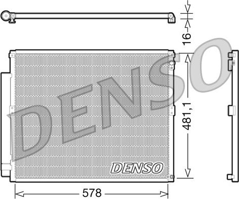 Denso DCN50017 - Кондензатор, климатизация vvparts.bg
