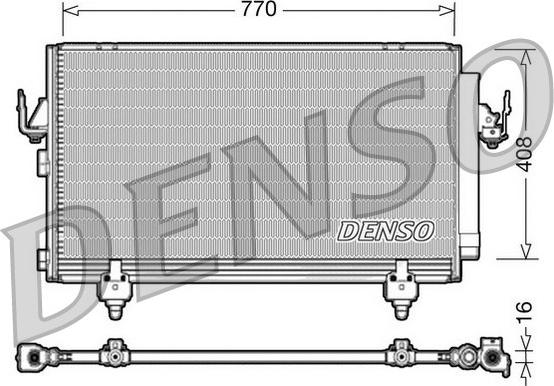 Denso DCN50031 - Кондензатор, климатизация vvparts.bg