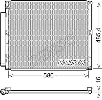Denso DCN50113 - Кондензатор, климатизация vvparts.bg