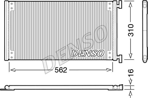 Denso DCN09040 - Кондензатор, климатизация vvparts.bg