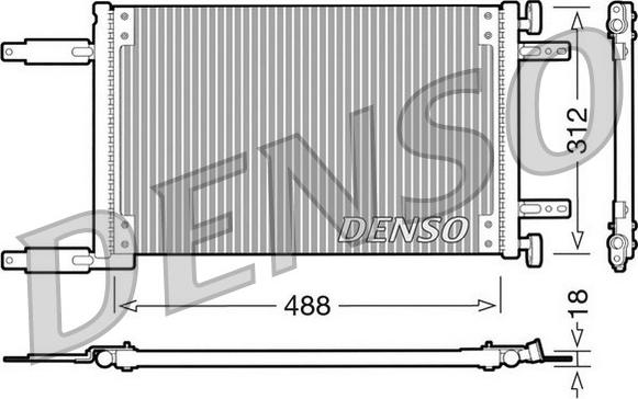 Denso DCN09041 - Кондензатор, климатизация vvparts.bg