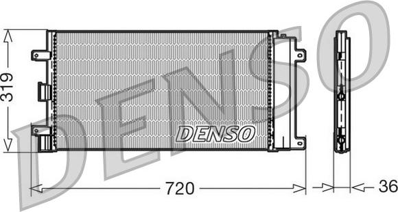 Denso DCN09042 - Кондензатор, климатизация vvparts.bg