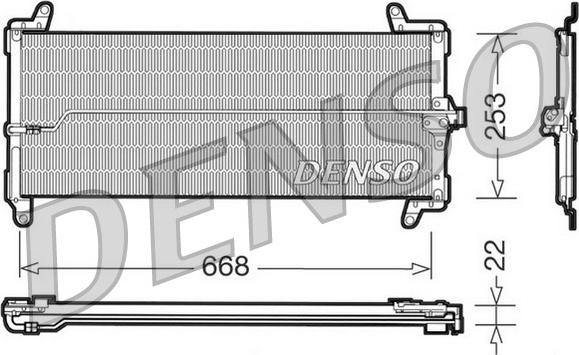 Denso DCN09001 - Кондензатор, климатизация vvparts.bg