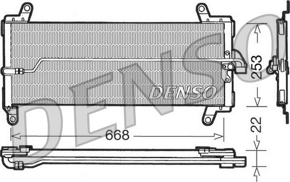 Denso DCN09002 - Кондензатор, климатизация vvparts.bg