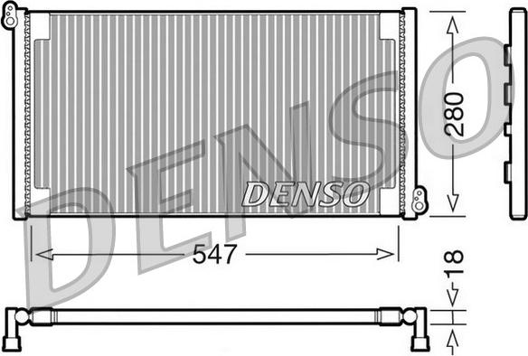 Denso DCN09081 - Кондензатор, климатизация vvparts.bg