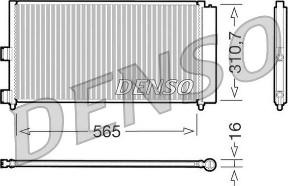 Denso DCN09070 - Кондензатор, климатизация vvparts.bg