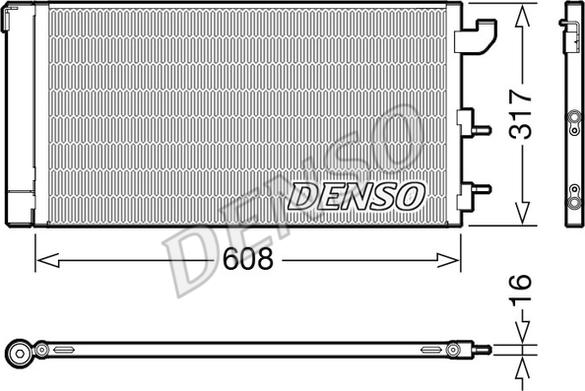 Denso DCN09144 - Кондензатор, климатизация vvparts.bg