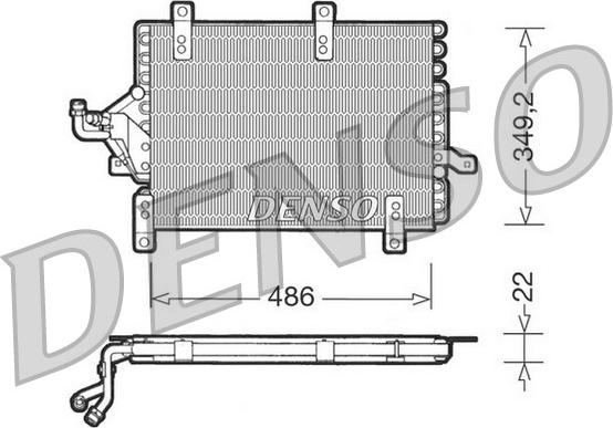 Denso DCN09141 - Кондензатор, климатизация vvparts.bg