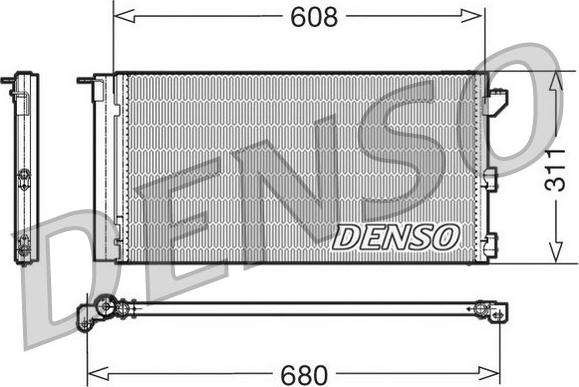 Denso DCN09105 - Кондензатор, климатизация vvparts.bg
