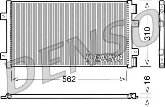 Denso DCN09101 - Кондензатор, климатизация vvparts.bg